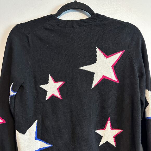 Banana Republic Italian Merino Blend Novelty Star Print Sweater Size XS - Picture 7 of 11